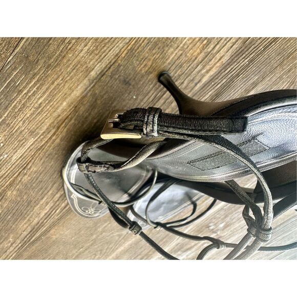 Prada Black Strappy Heels - Picture 3 of 9